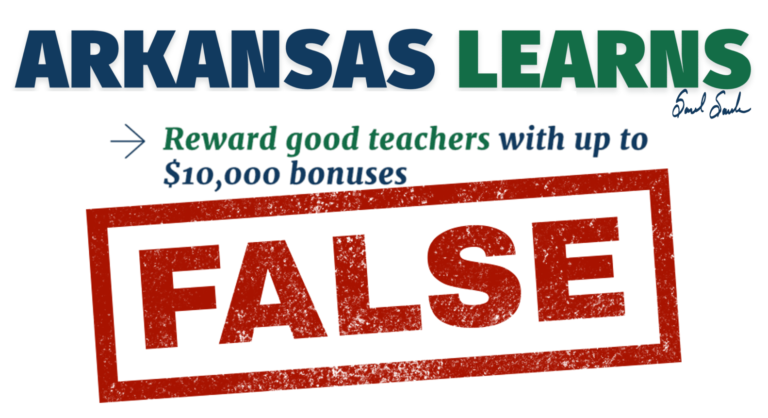 Sanders Lies to Teachers – $10,000 Merit Pay Grossly Underfunded